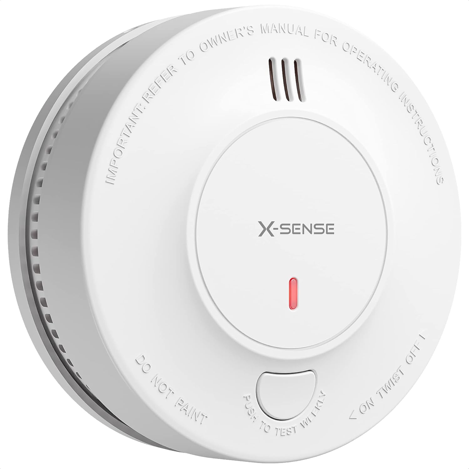 Smoke Detector Interconnected - เครื่องตรวจจับควัน X-Sense เครื่องตรวจจับควันไฟสัญญาณเตือนไฟไหม้แบตเตอรี่ 10 ปีพร้อมไฟ LED