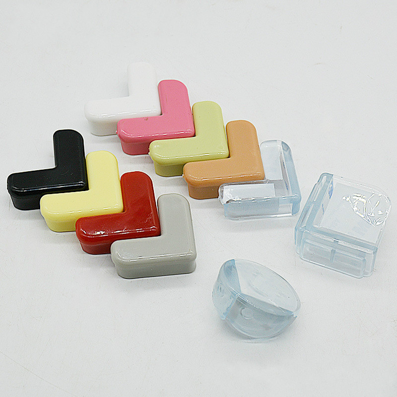 Outlet Cover Baby - 4Pcs ความปลอดภัยของเด็กซิลิโคน Protector ขวามุมตารางมุมขอบป้องกันเด็กเฟอร์นิเจอร์ Corner Guards
