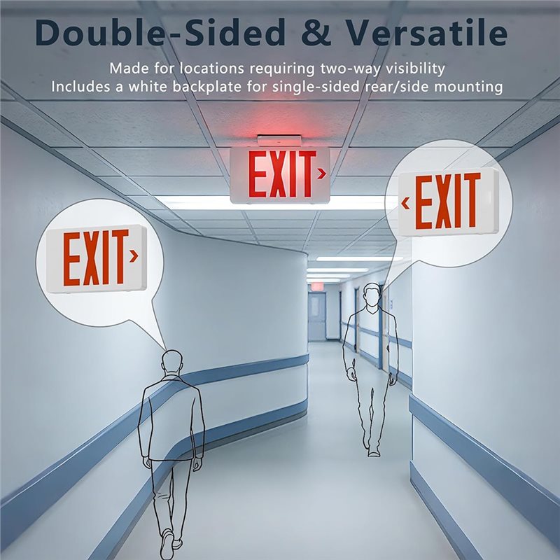 ไฟทางออก LED รุ่น ABKQ-UL พร้อ - Emergency Exit Sign บทวิจารณ์และราคา