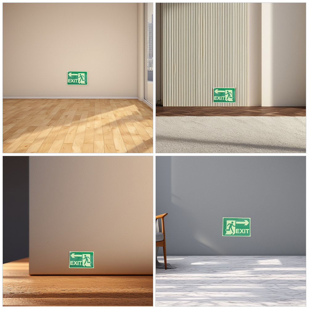 สติ๊กเกอร์เรืองแสงสำหรับทางออก - Emergency Exit Sign บทวิจารณ์และราคา