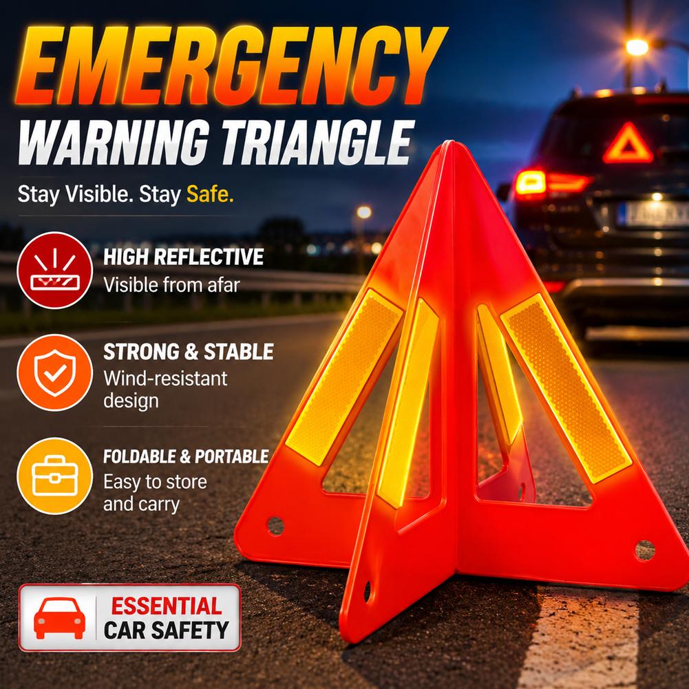 1-5 ชิ้น สามเหลี่ยมเตือนภัยฉุก - Emergency Exit Sign บทวิจารณ์และราคา
